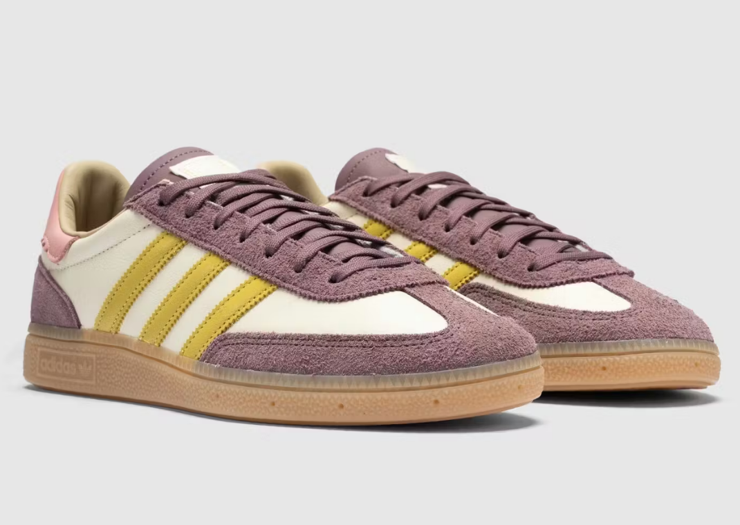 The Whitaker Group x adidas Handball Spezial Yellow Purple - Angle