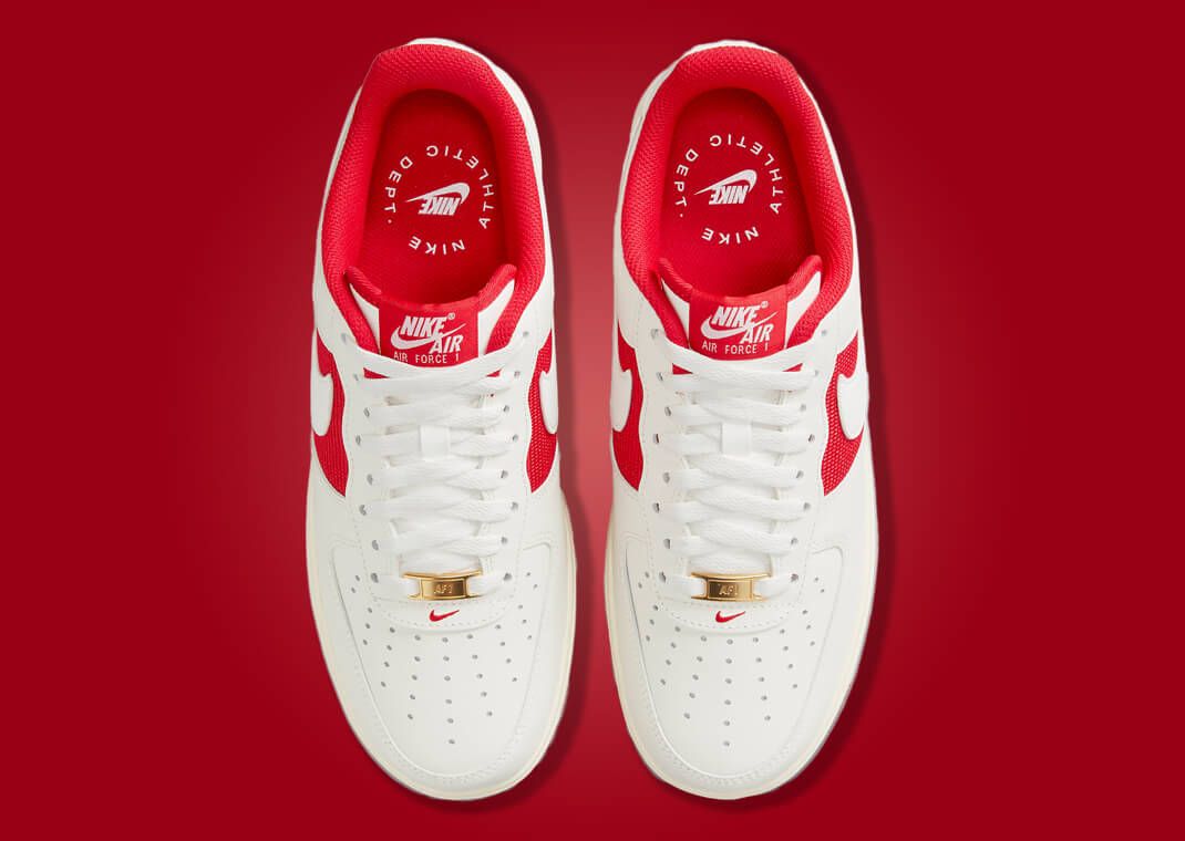 The Nike Air Force 1 Low Athletic Department White Red Takes The Nike Air Force 1 Low Athletic Department White Red Takes
