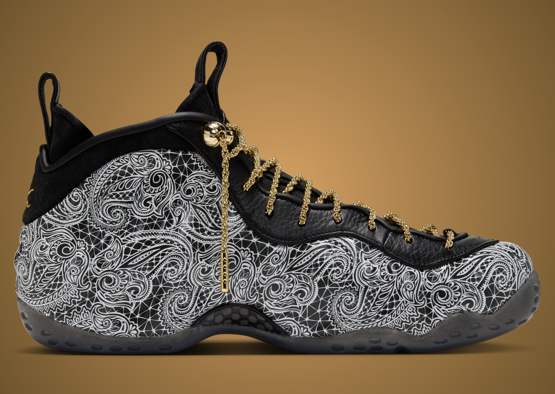 Victor Solomon x Nike Air Foamposite One Black - Medial
