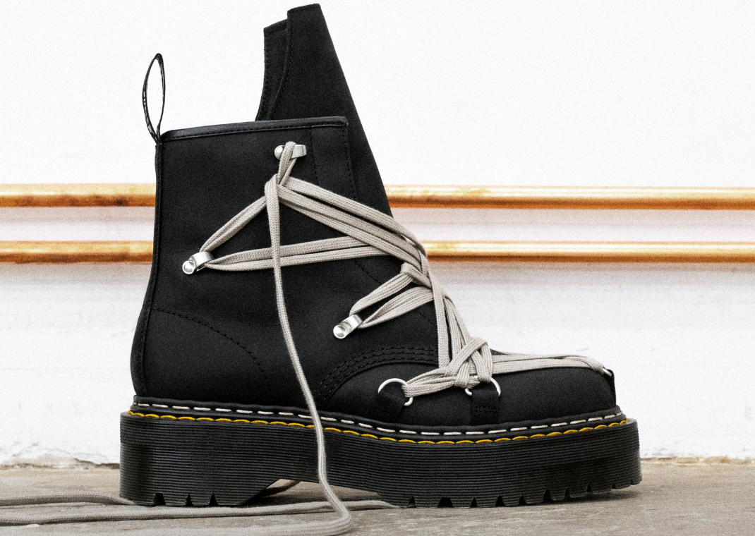 Rick Owens x Dr. Martens 1460 Megalace - Lateral