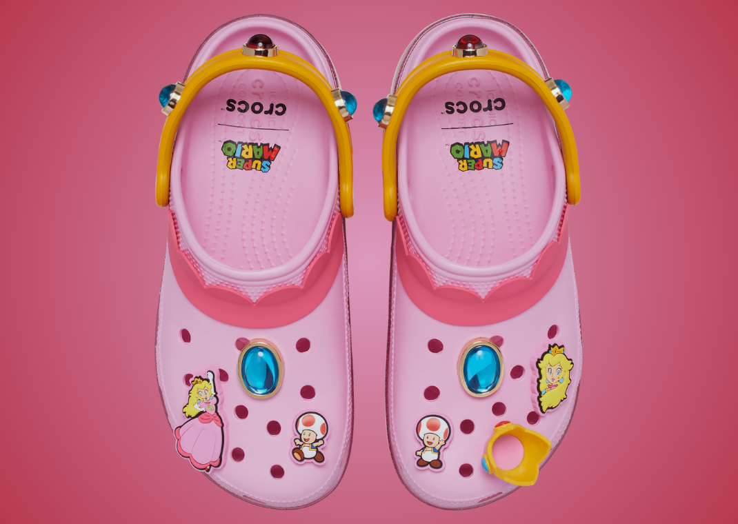 Nintendo x Crocs Classic Platform Clog Princess Peach (W) - Top