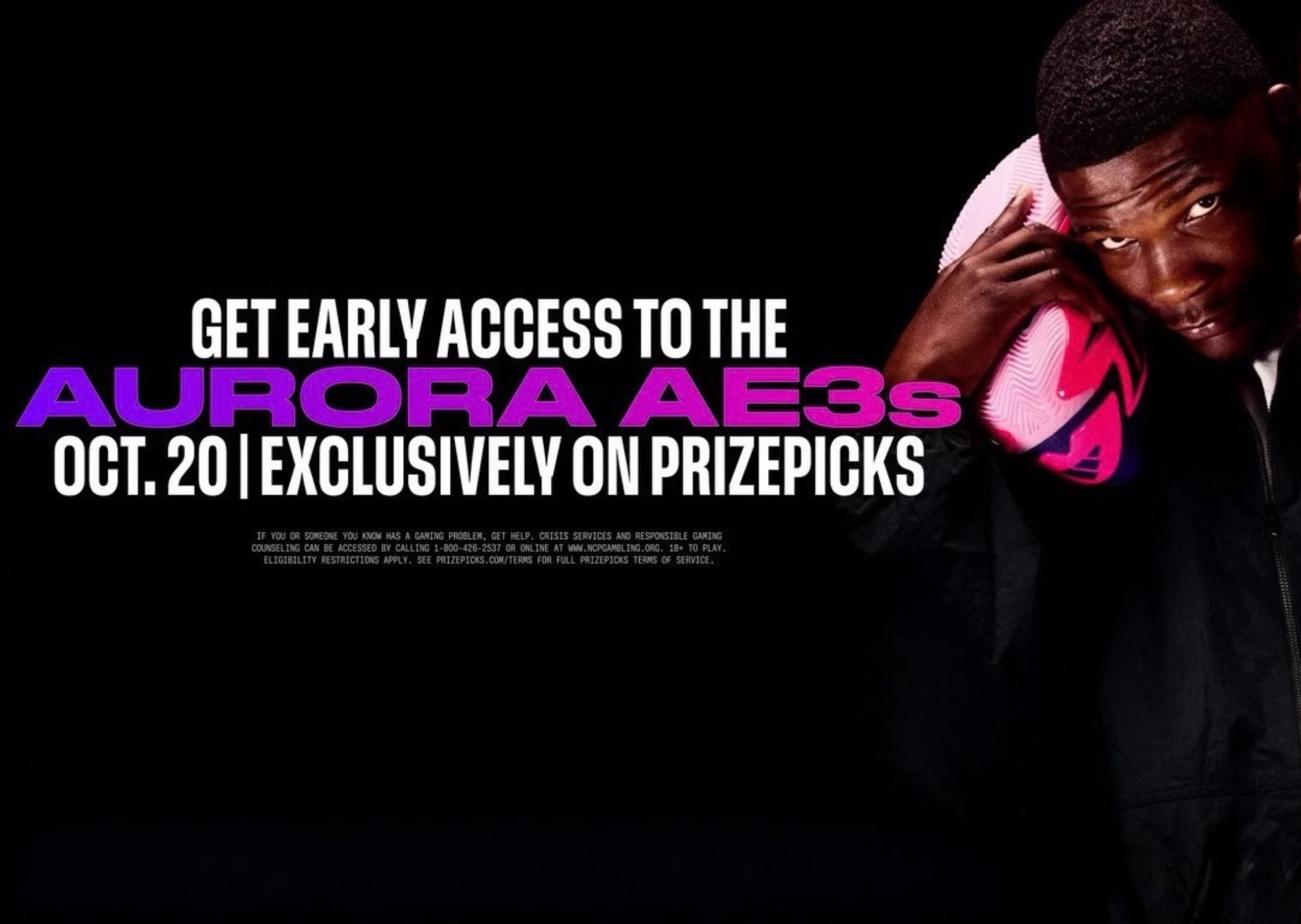 Why is there a Gambling Addiction Warning at the Bottom of this AE 3 Ad?