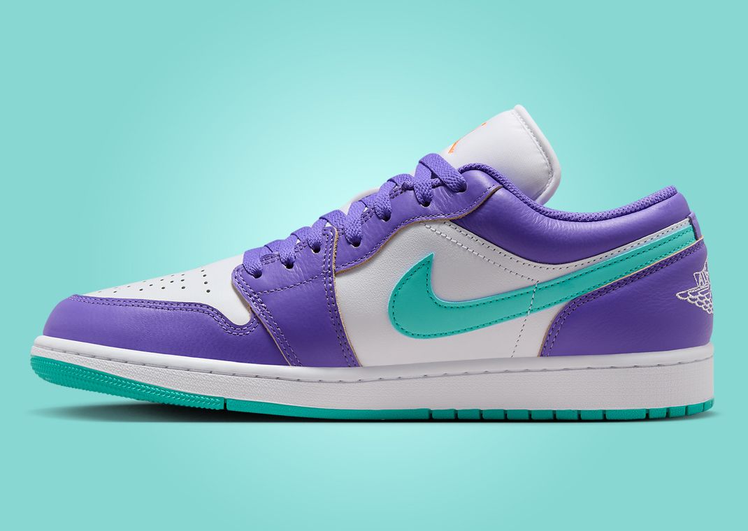 Air Jordan 1 Low Hornets Medial Right