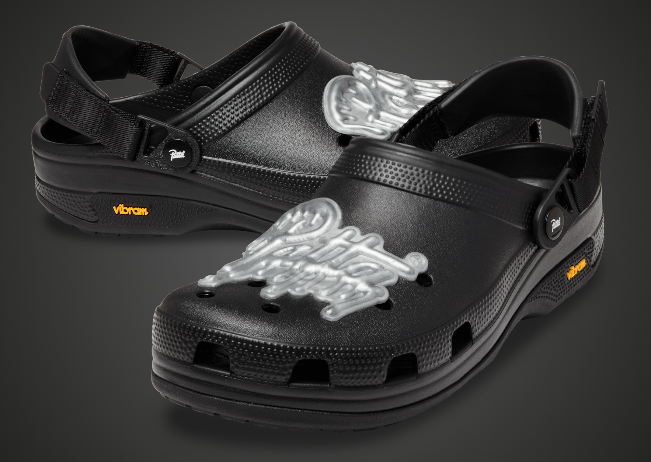 Patta x Crocs Classic Clog EXP Black - Angle