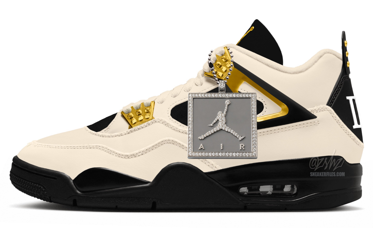 Nike Air Jordan 4 Retro OG Musik sneaker with young Michael Jordan imagery and Roman numeral heel detailing