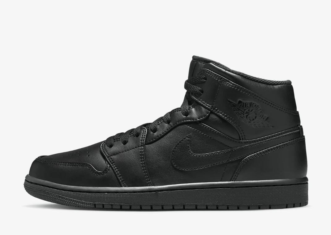 Air Jordan 1 Mid Triple Black