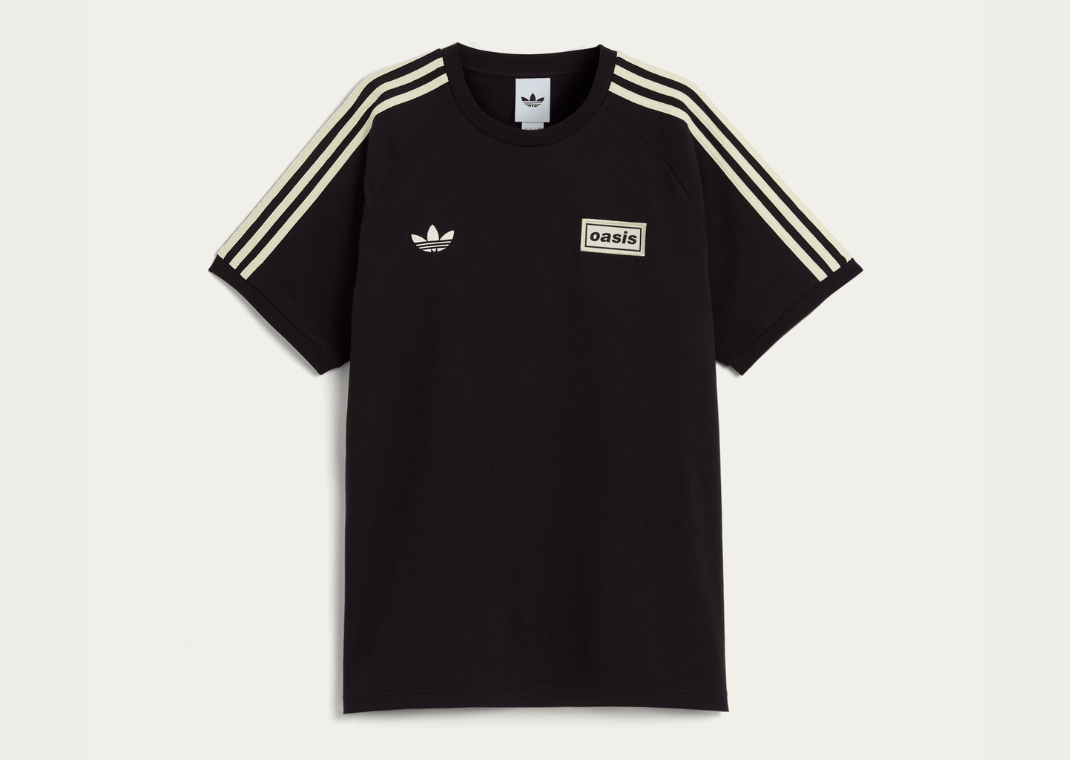 Oasis x adidas Tour 3-Stripes Tee Black