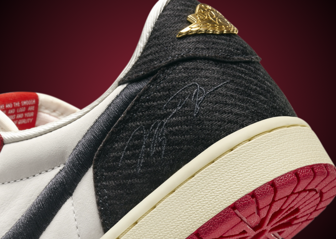 Trophy Room x Air Jordan 1 Retro Low OG SP Away Heel