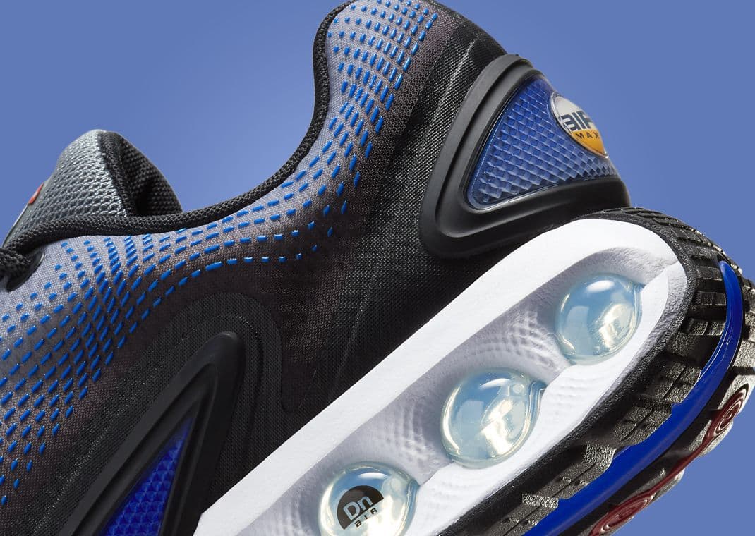 Nike Air Max DN Black Racer Blue Heel Detail