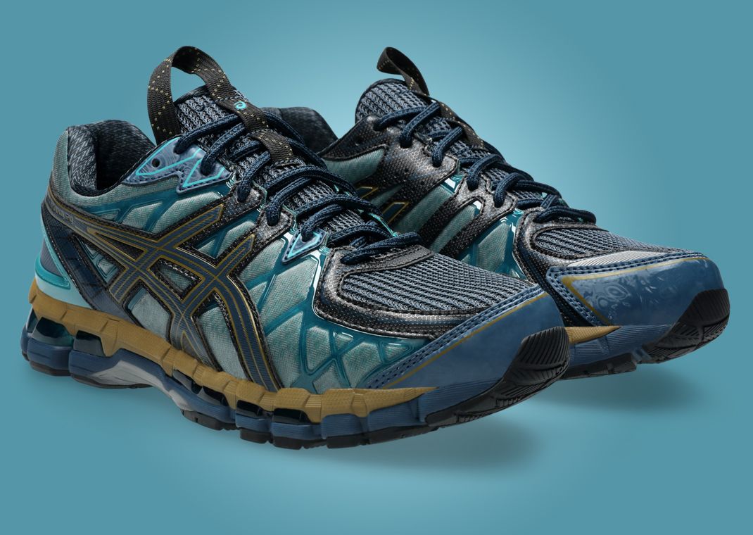 Kiko Kostadinov x Asics UB10-S Gel Kayano 20 Indigo Gunmetal Angle