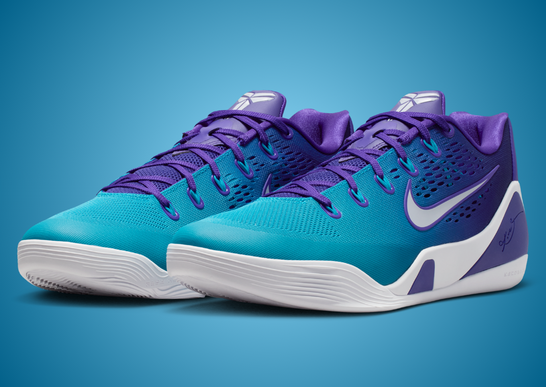 Nike Kobe 9 EM Low Protro Hornets - Angle