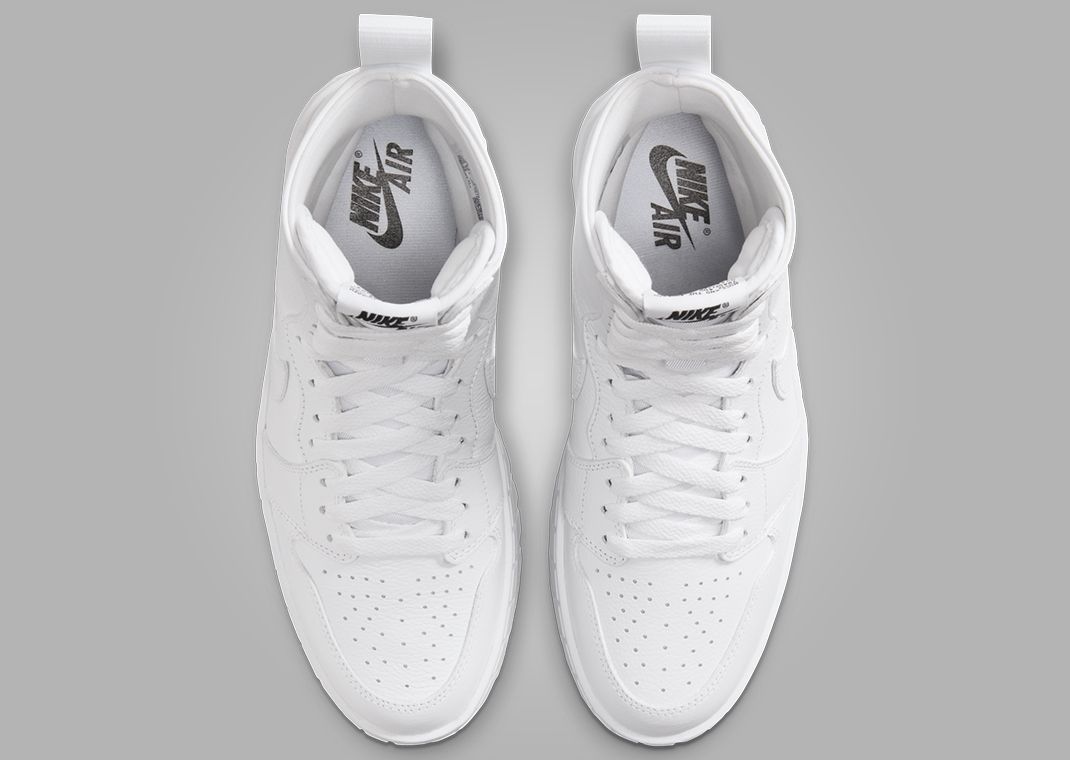 Air Jordan 1 Brooklyn Boot Triple White (W) Top