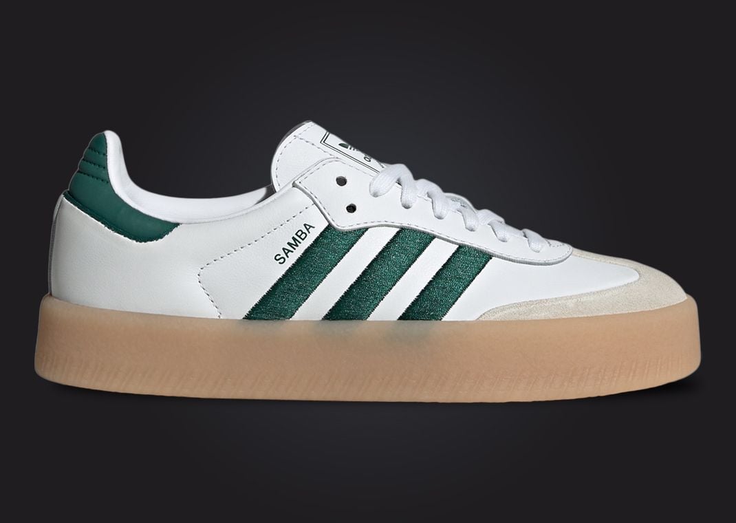 adidas Samba 2.0 White Collegiate Green Lateral Side