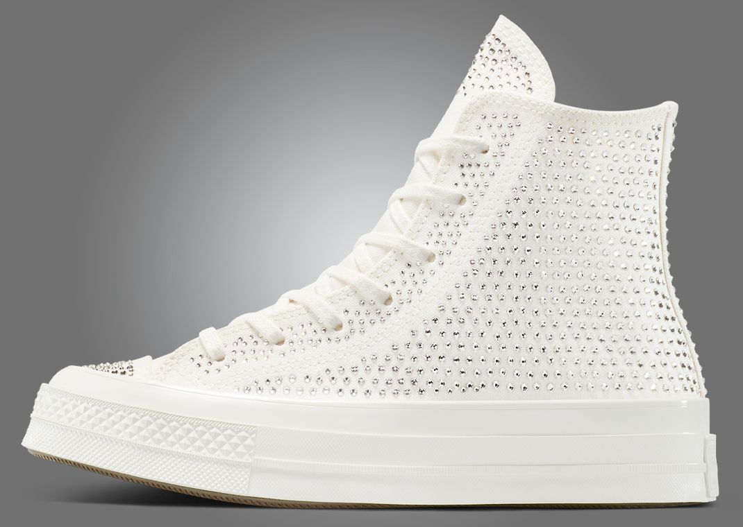 Swarovski x Converse Chuck Taylor White Lateral