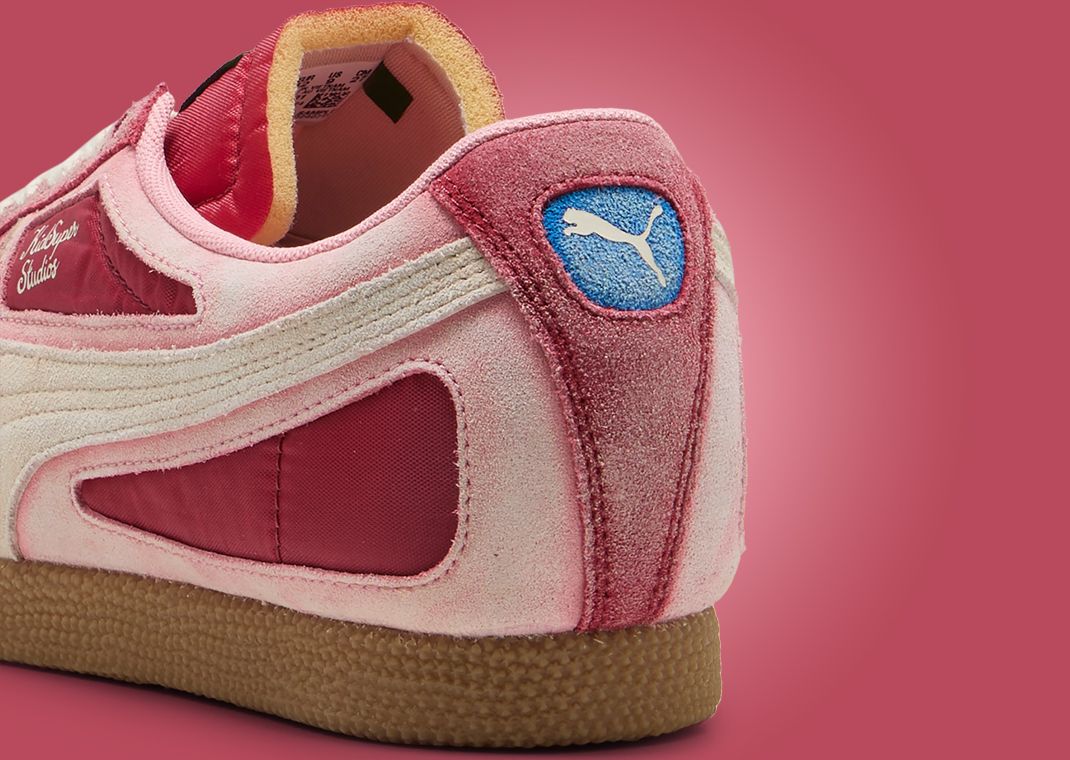 KidSuper x Puma Brasil Panels Dark Crimson - Heel