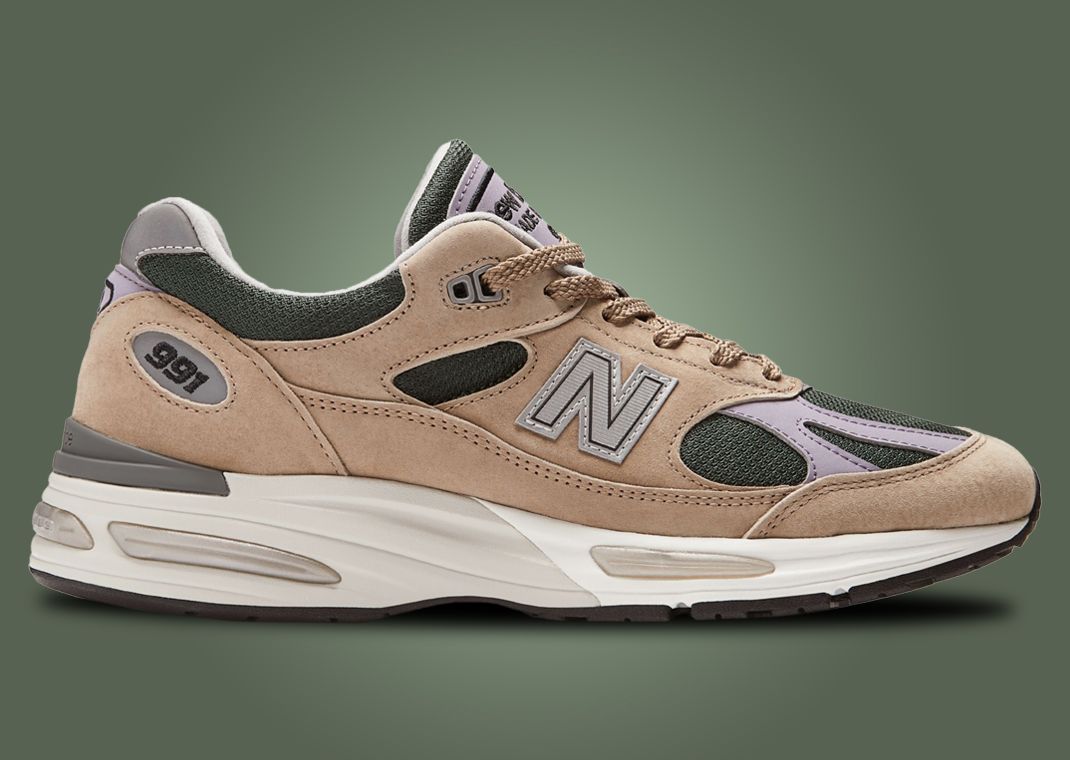 New Balance 991v2 Made in UK Essentially Offbeat Cement Lateral