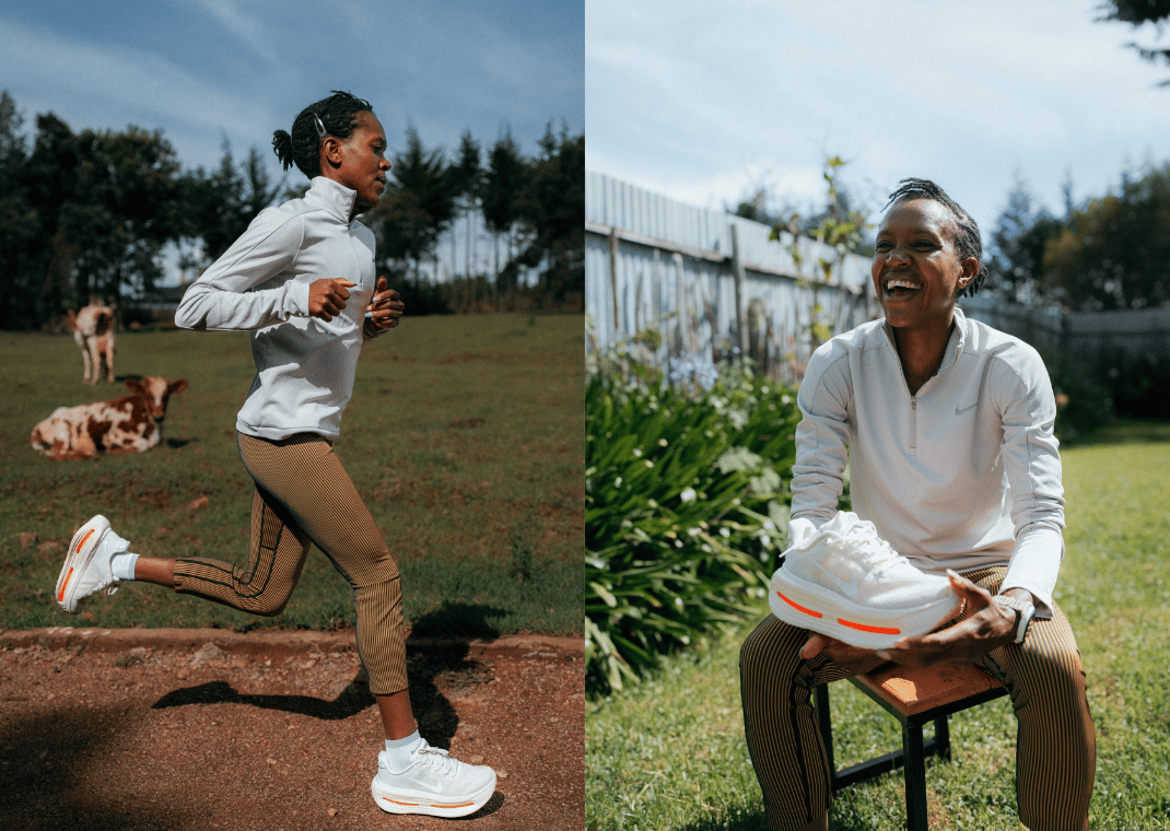 Faith Kipyegon with the Nike Vomero Premium