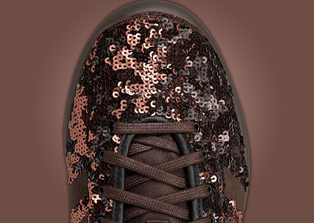 Wales Bonner x adidas Karintha Lo Sequin Bronze - Toe Detail