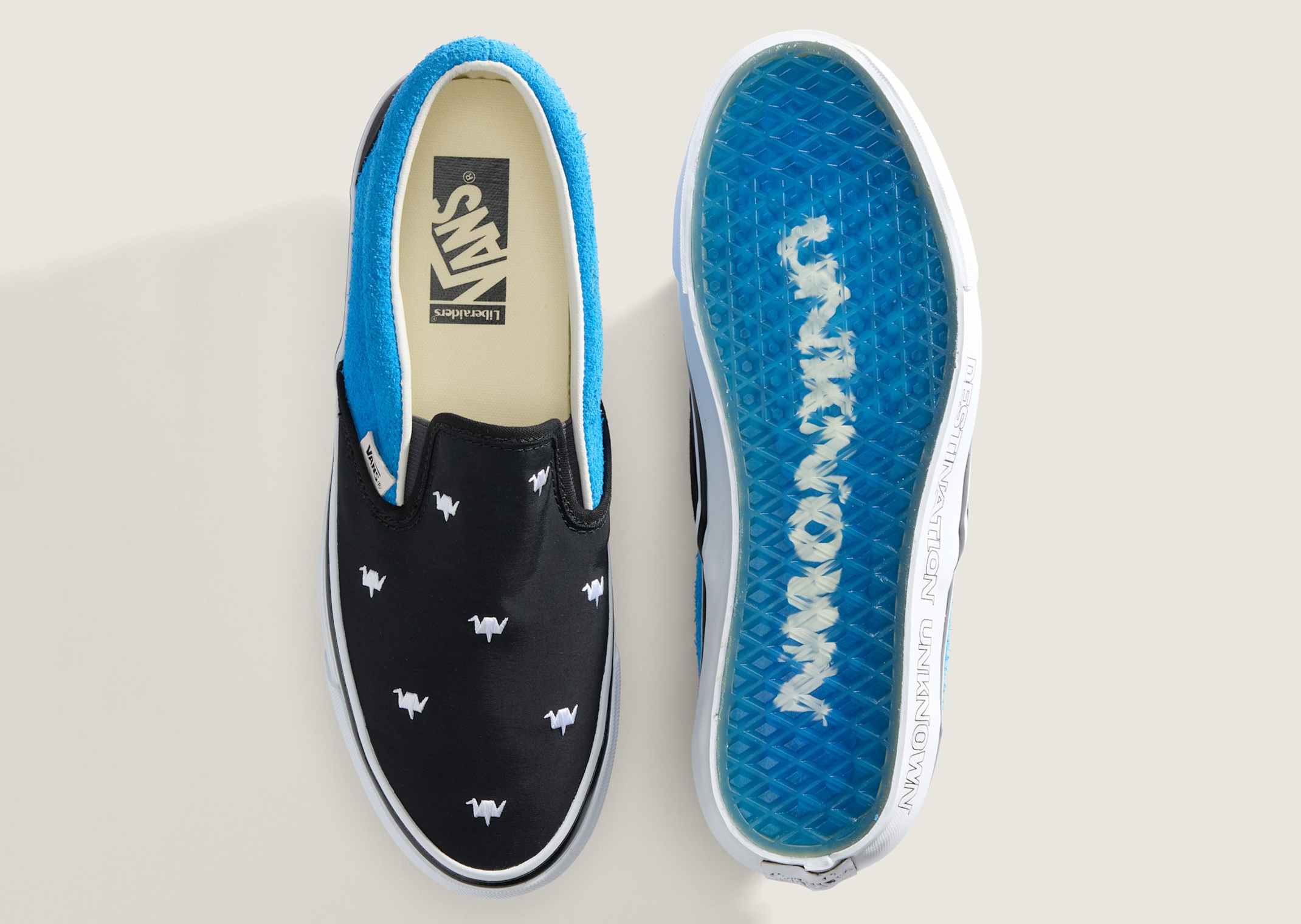Liberaiders x Vans Slip-On Black Bright Azure - Pair