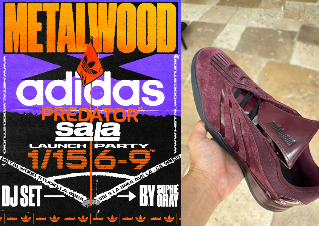 Metalwood x adidas Skateboarding Predator Sala