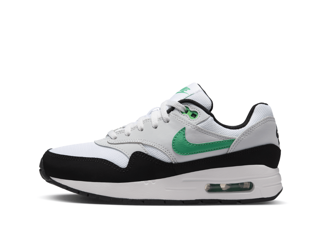 Nike Air Max 1 White Stadium Green (GS) Lateral