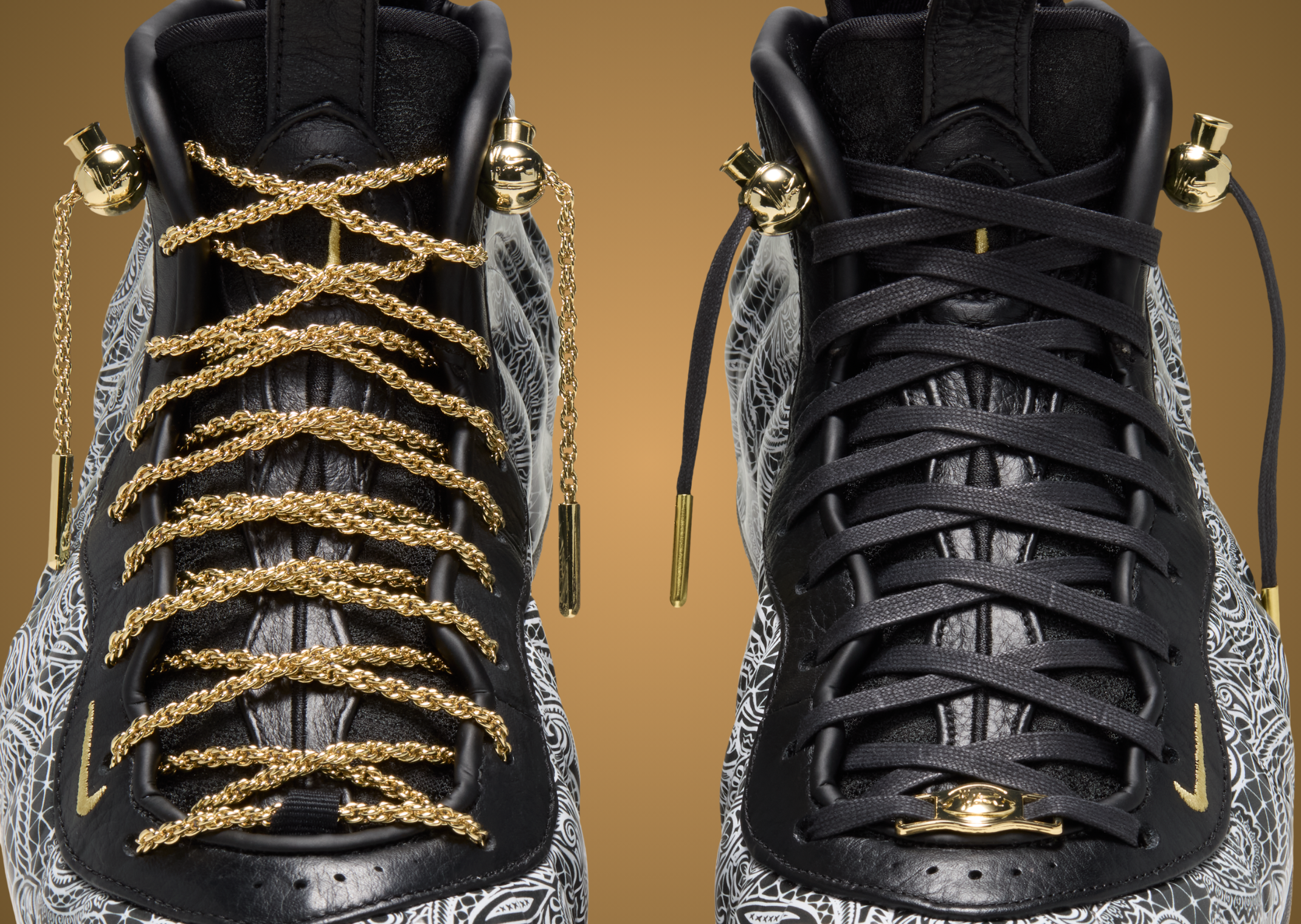 Victor Solomon x Nike Air Foamposite One Black - Detail