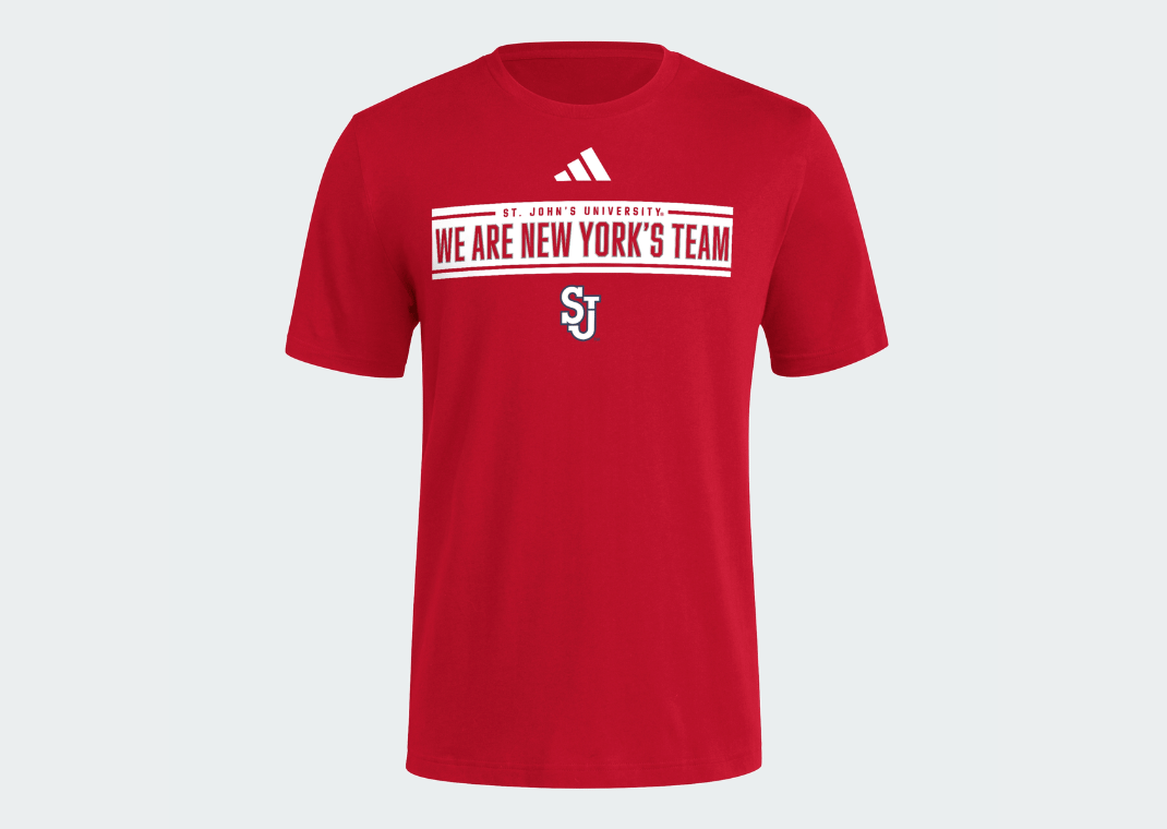 adidas St. John's We Are New York's Team Tee Red