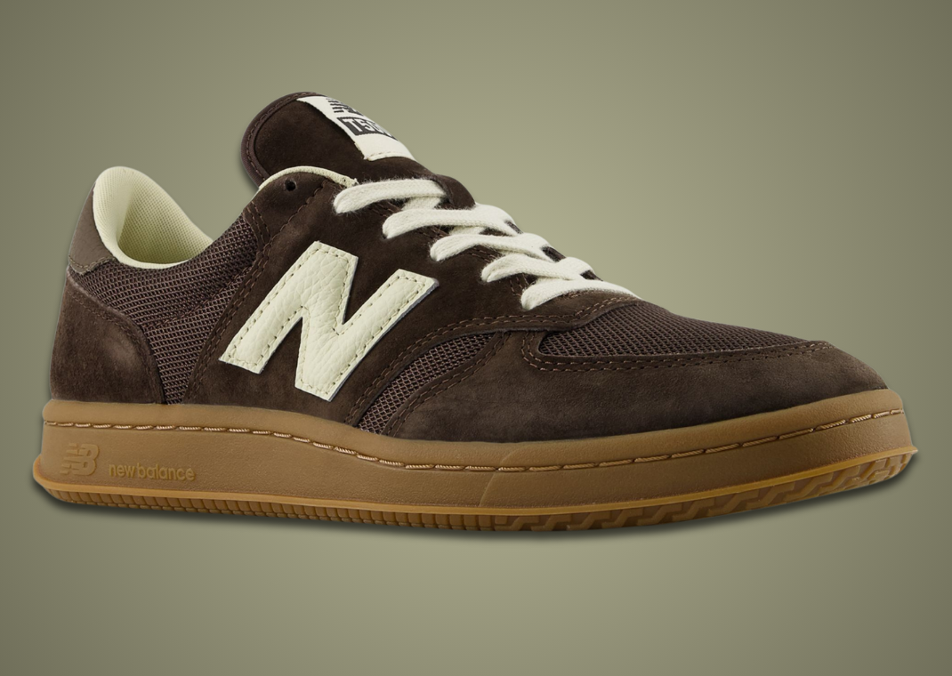 AURALEE x New Balance T500 Vintage Brown - Angle