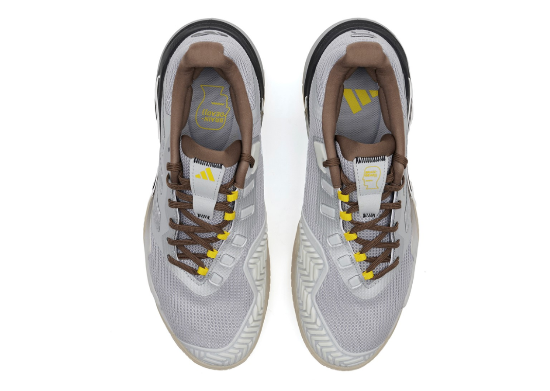 Brain Dead x adidas Barricade 13 Silver - Top