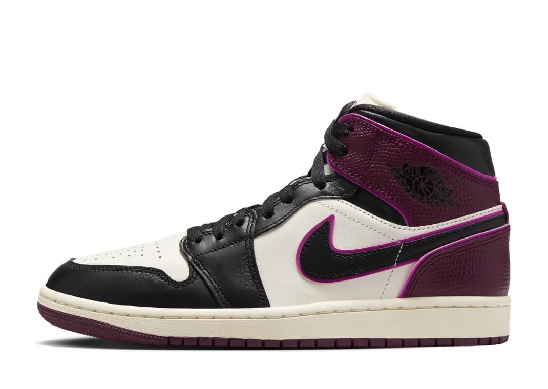 Air Jordan 1 Mid SE Sail Bordeaux (W)