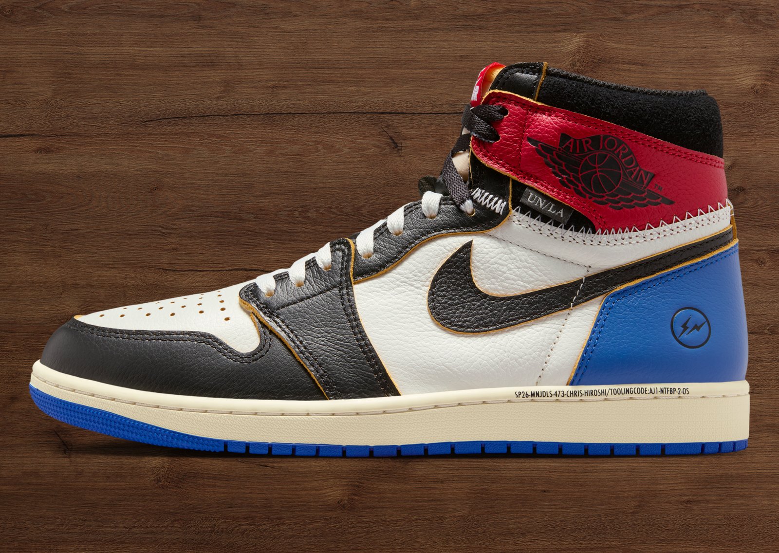 fragment design x Union LA x Air Jordan 1 Retro High OG Chicago Royal
