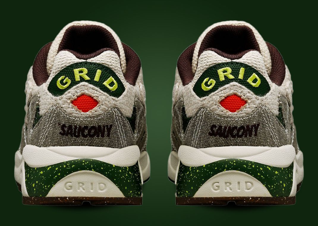 Bodega x Saucony Grid Shadow 2 Jaunt Woven Heel