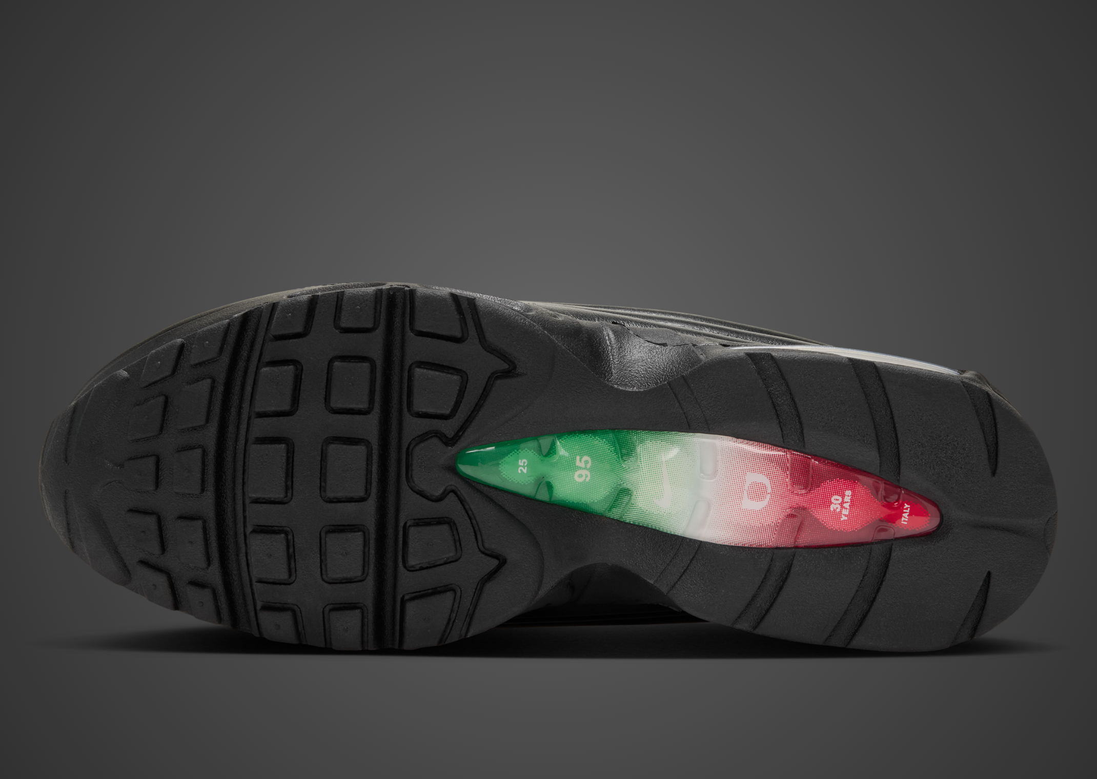 One Block Down x Nike Air Max 95 Lux Triple Black - Bottom