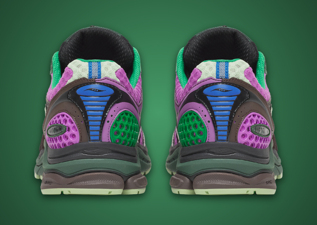 Jae Tips x Saucony ProGrid Triumph 4 Flowers Grow Uptown Perilla Heel