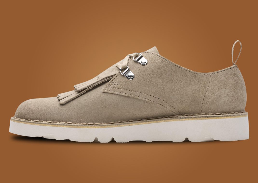 Engineered Garments x Clarks Originals Desert Khan Sand Medial
