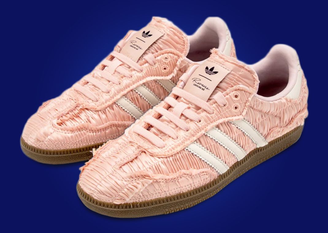 Caroline Hu x adidas Samba Pink Angle