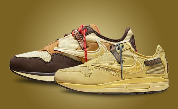 Where To Buy The Travis Scott x Nike Air Max 1 Saturn Gold & Baroque Brown