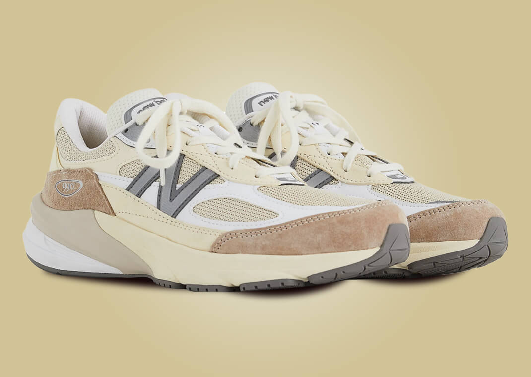 New Balance 990v6 Made in USA Cream Tan