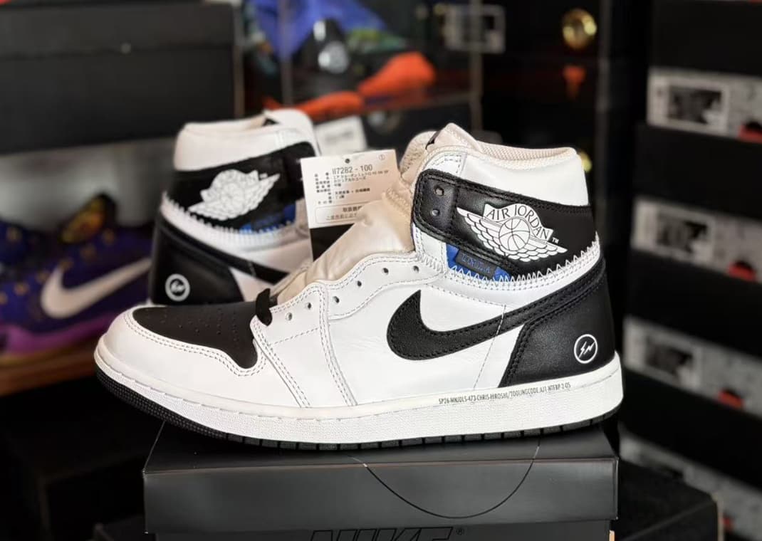 The fragment design x Union LA x Air Jordan 1 High White Black The fragment design x Union LA x Air Jordan 1 High White Black