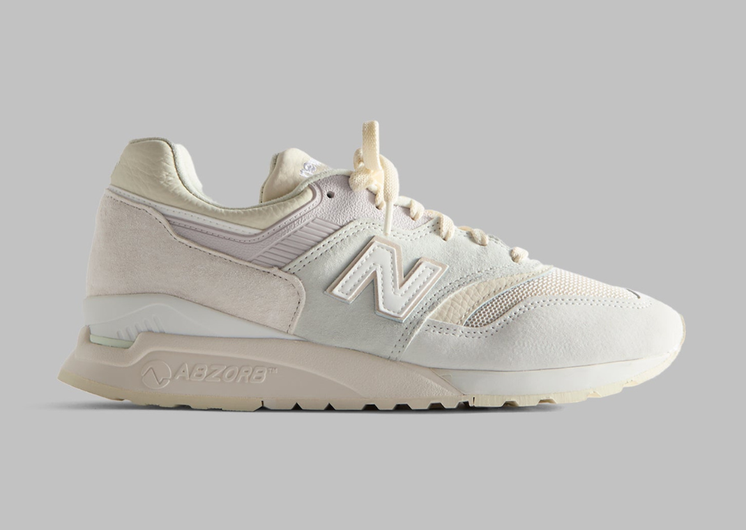 Ronnie Fieg Kith x New Balance 997.5 Easter White Marshmallow Angora Lateral