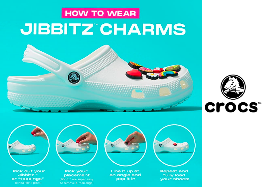 How to wear Crocs' Jibbitz