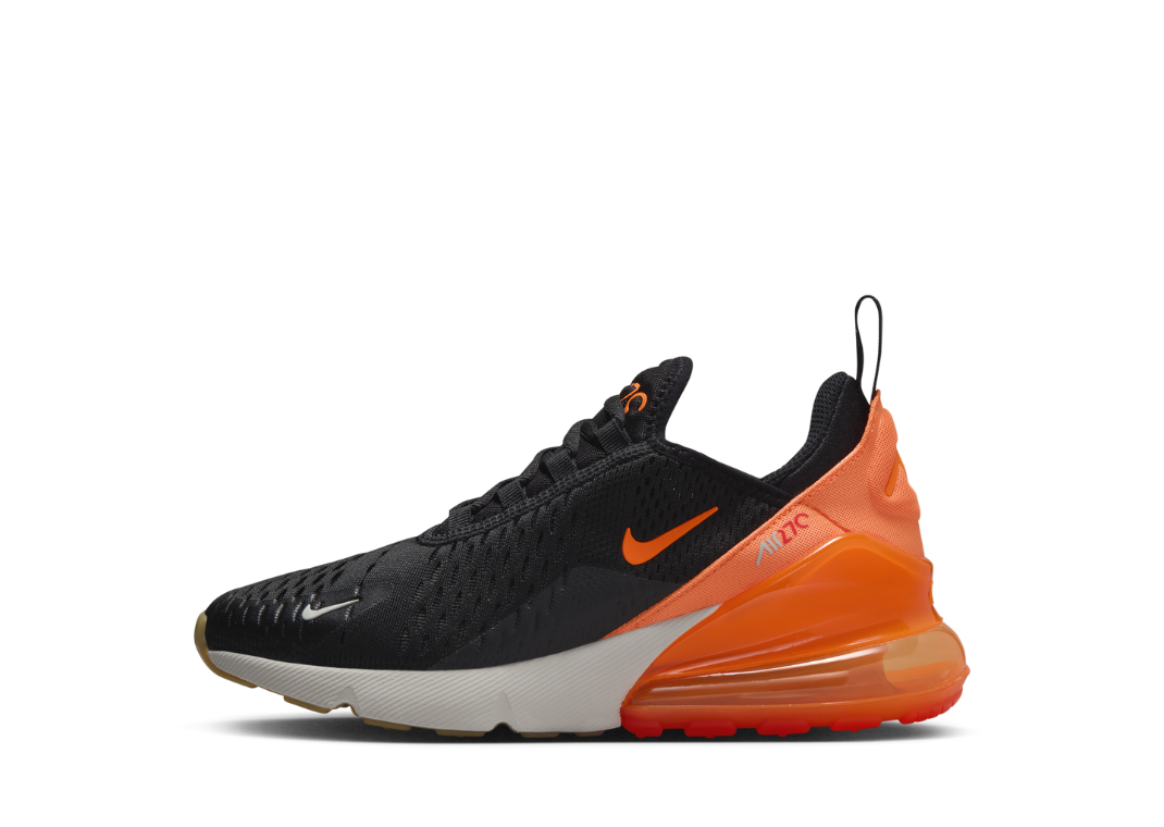 Nike Air Max 270 Black Total Orange (GS)