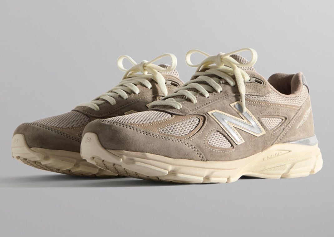 The Kith x New Balance 990v4 Made in USA Moonrock Releases October 2024