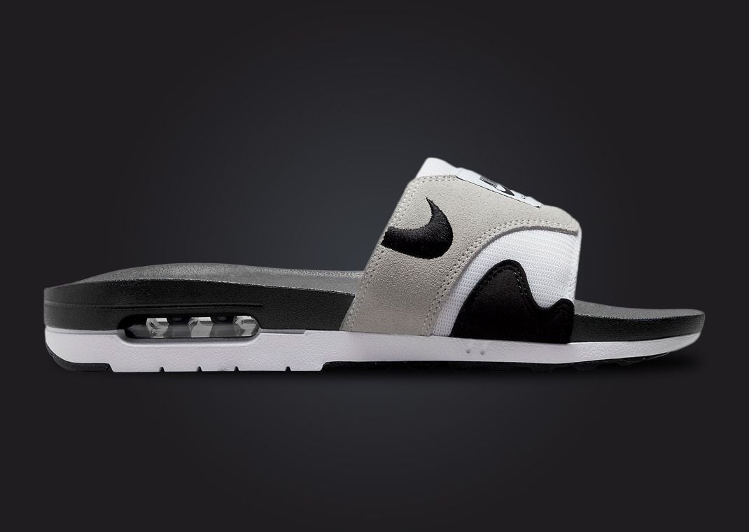 Nike Air Max 1 Slide White Black Neutral Grey