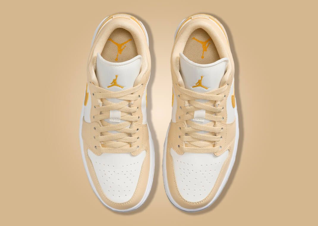 Air Jordan 1 Low Pale Vanilla Yellow Ochre (W) Top