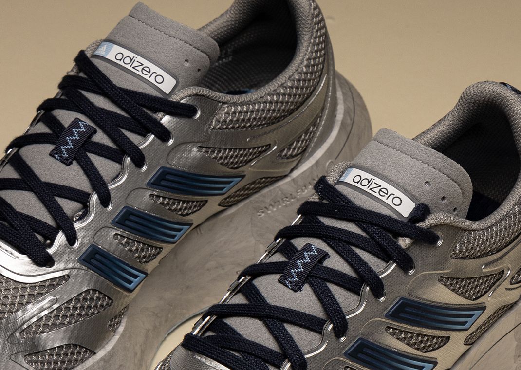adidas Adizero Aruku Grey Navy Blue Detail