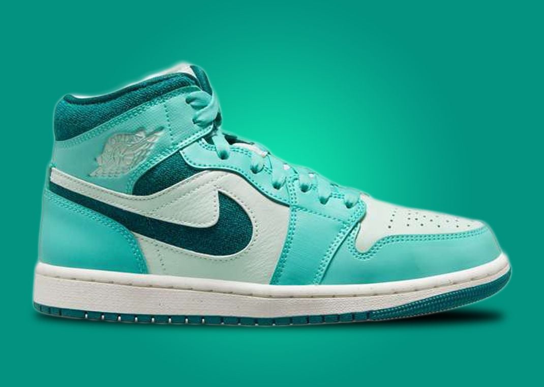 Air Jordan 1 Mid SE Bleached Turquoise Sky J Teal (W)