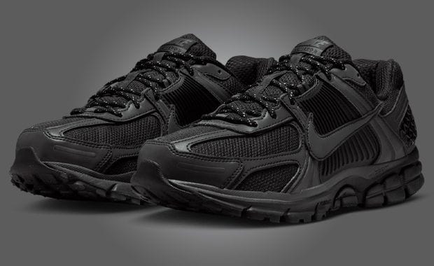 The Nike Zoom Vomero 5 Black Reflective Goes into Dark Mode