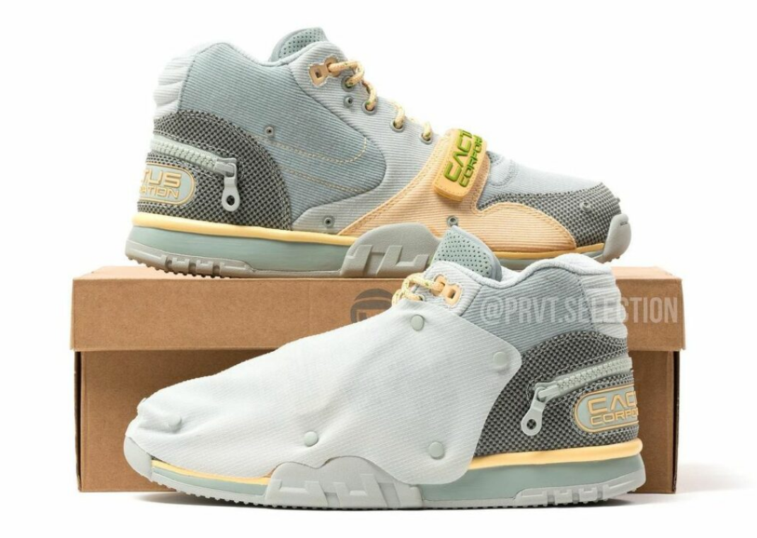 Travis Scott x Nike Air Trainer 1 Mid CC "Light Smoke Grey"