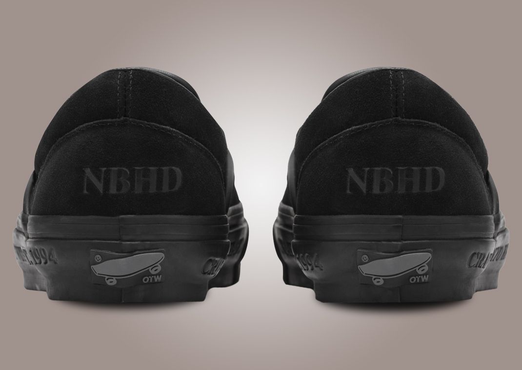 NEIGHBORHOOD x Vans OTW Classic Slip-On 98 Black Back